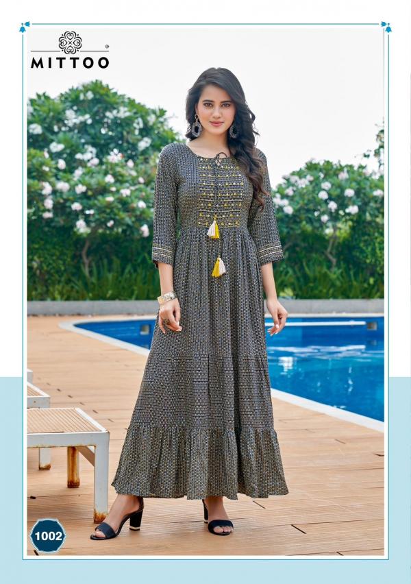 Mittoo Anushree Styles Designer Long Anarkali Kurti Collection